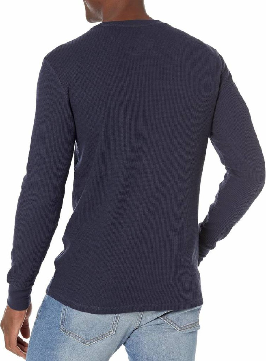 Amazon Essentials Men's Slim-Fit Long Sleeve Waffle Knit Shirt for Casual Wear