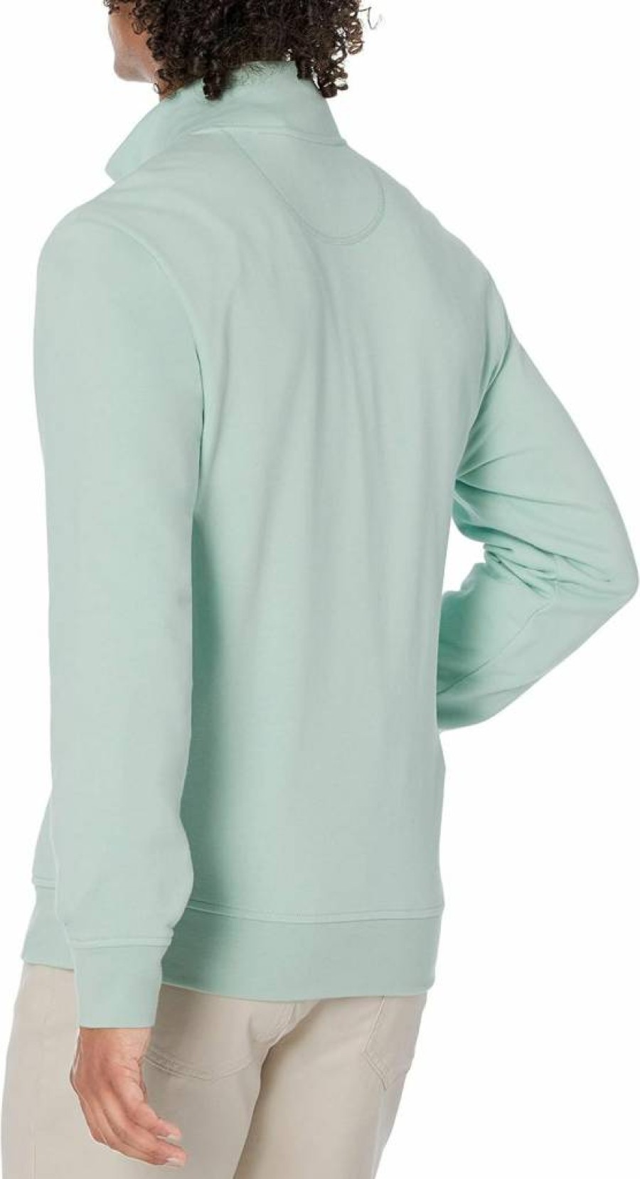 Amazon Essentials Men's Lightweight French Terry Mock Neck Zip-Up Sweatshirt