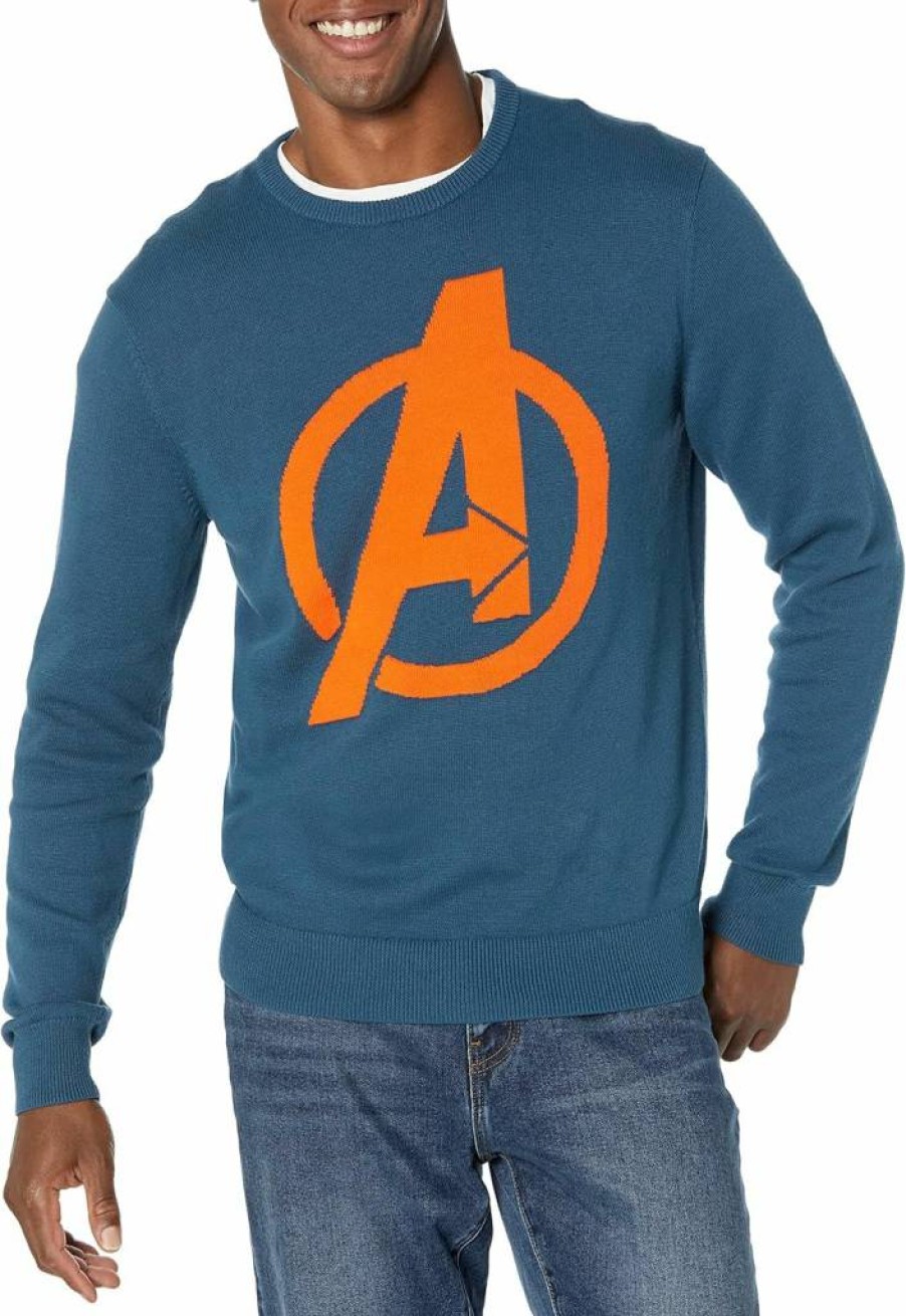 Amazon Essentials Men's Crewneck Sweater: Disney, Marvel & Star Wars Licensed Designs