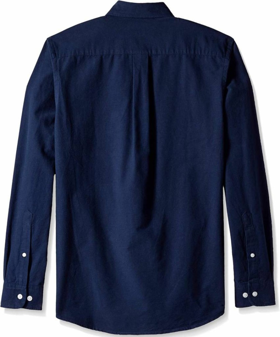 Amazon Essentials Men's Slim-Fit Long Sleeve Oxford Dress Shirt with Pocket and Button-Down Collar