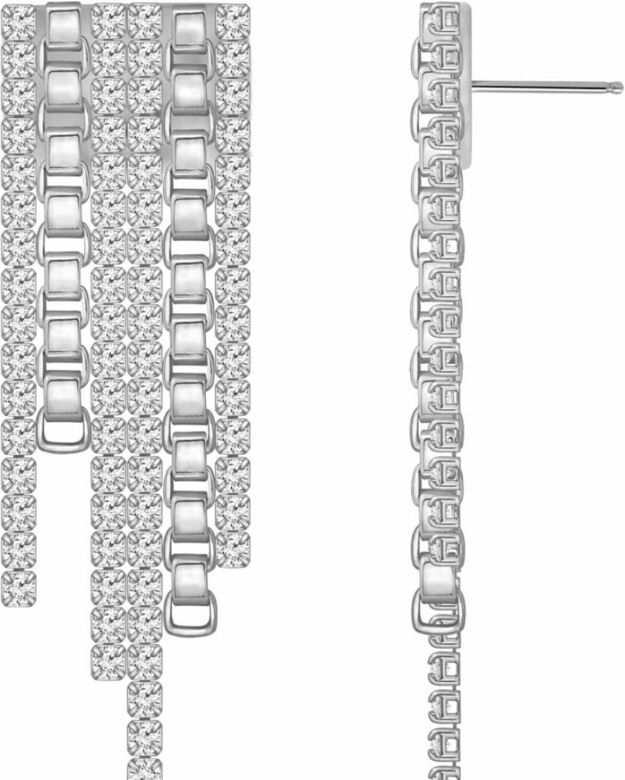 Amazon Essentials Women's Staggered Dangle Earrings - Trendy Gold-Tone Drop Earrings for Everyday Wear