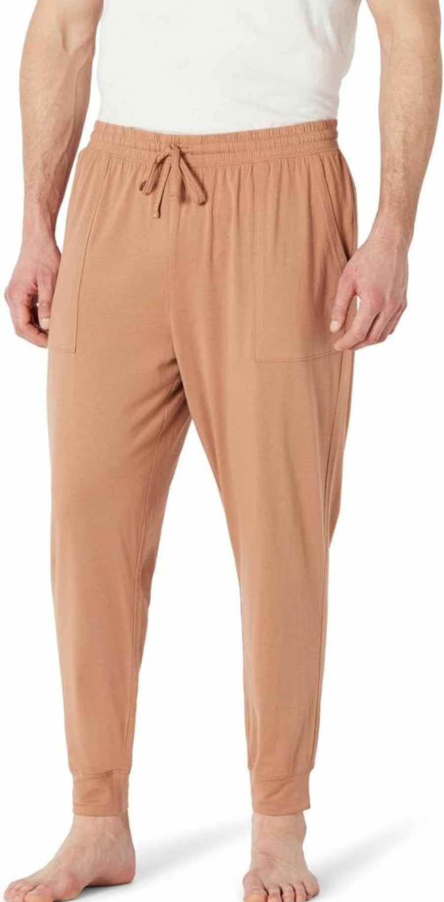 Amazon Essentials Men's Soft Cotton Blend Jogger Pajama Pants for Comfortable Sleep & Lounge