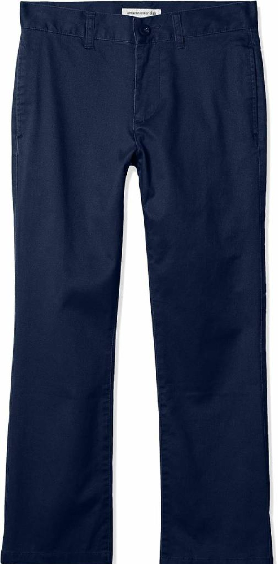 Amazon Essentials Boys & Toddlers' Khaki Chino Pants - Comfortable Straight-Fit Flat-Front Uniform Pant Multipacks