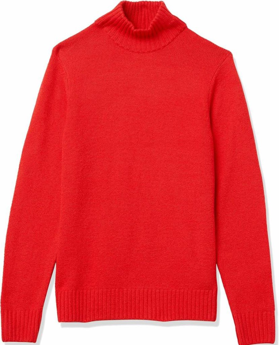 Amazon Essentials Men's Soft-Touch Long-Sleeve Turtleneck Sweater for Comfort & Warmth