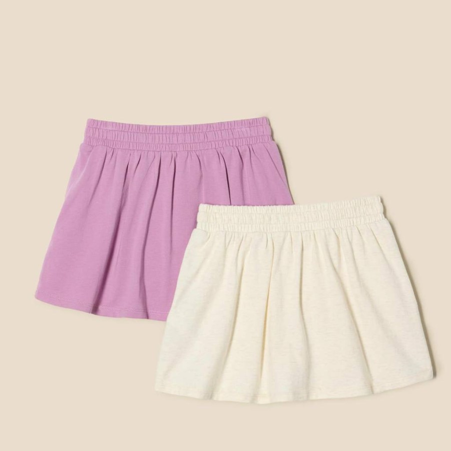 Amazon Essentials Girls' 2-Pack Stretchable Patch Pocket Skorts | Comfortable & Stylish Athletic Skirts for Active Kids