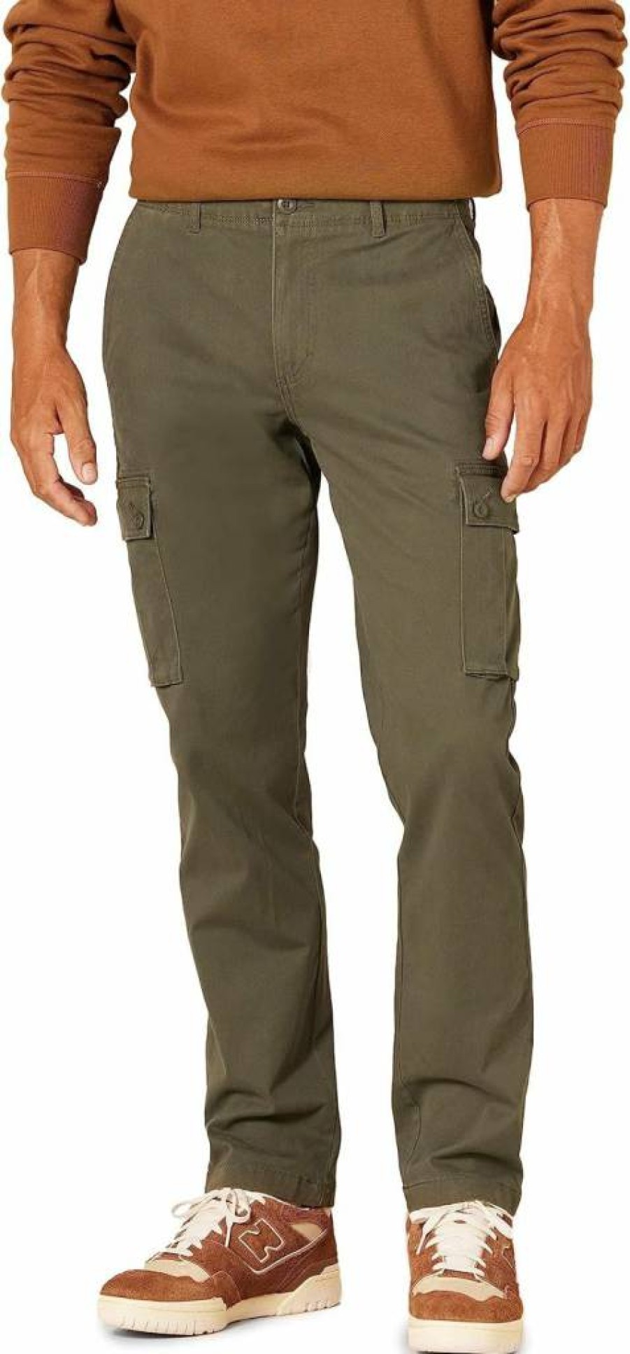 Amazon Essentials Men's Slim-Fit Stretch Cargo Pants for Big & Tall | Comfortable & Durable Work Pants