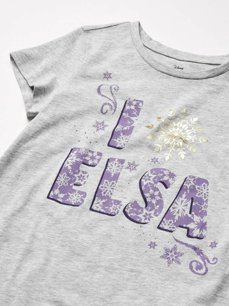 Amazon Essentials Girls & Toddlers Disney Marvel Star Wars Frozen Princess Short-Sleeve T-Shirt Multipacks