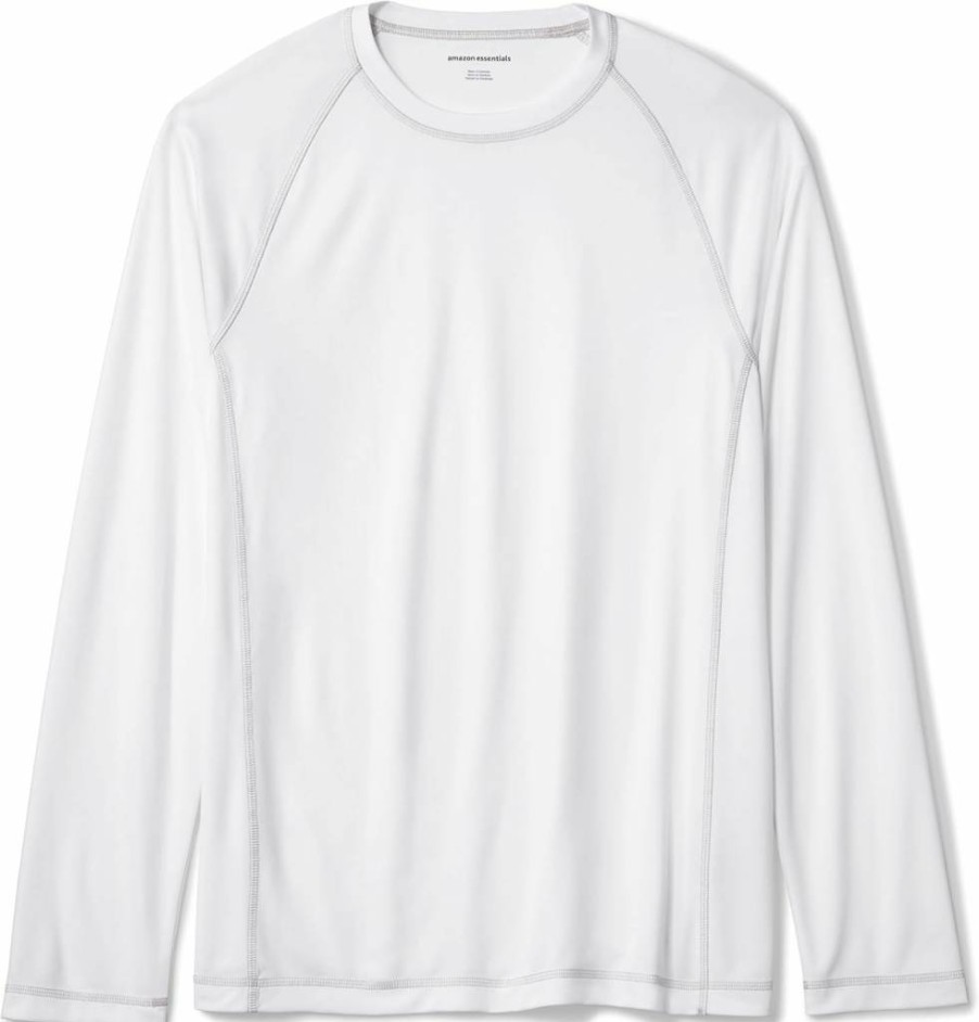 Amazon Essentials Men's UPF 50 Sun Protection Quick-Dry Long Sleeve Swim Shirt