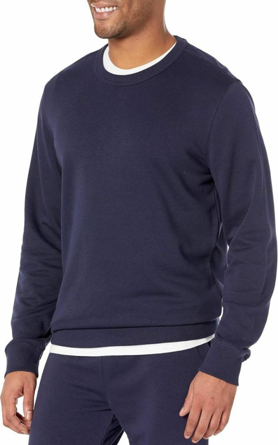 Amazon Essentials Men's Lightweight French Terry Crewneck Sweatshirt - Long Sleeve Casual Pullover (Big & Tall Sizes Available)