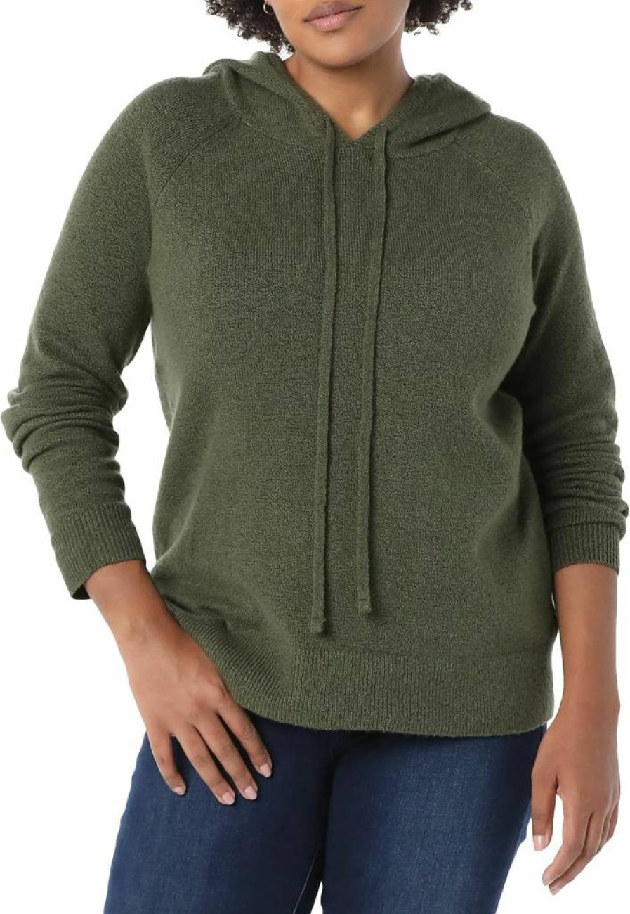 Amazon Essentials Women's Soft Touch Hoodie - Cozy Pullover Sweater with Hood for Comfort & Style