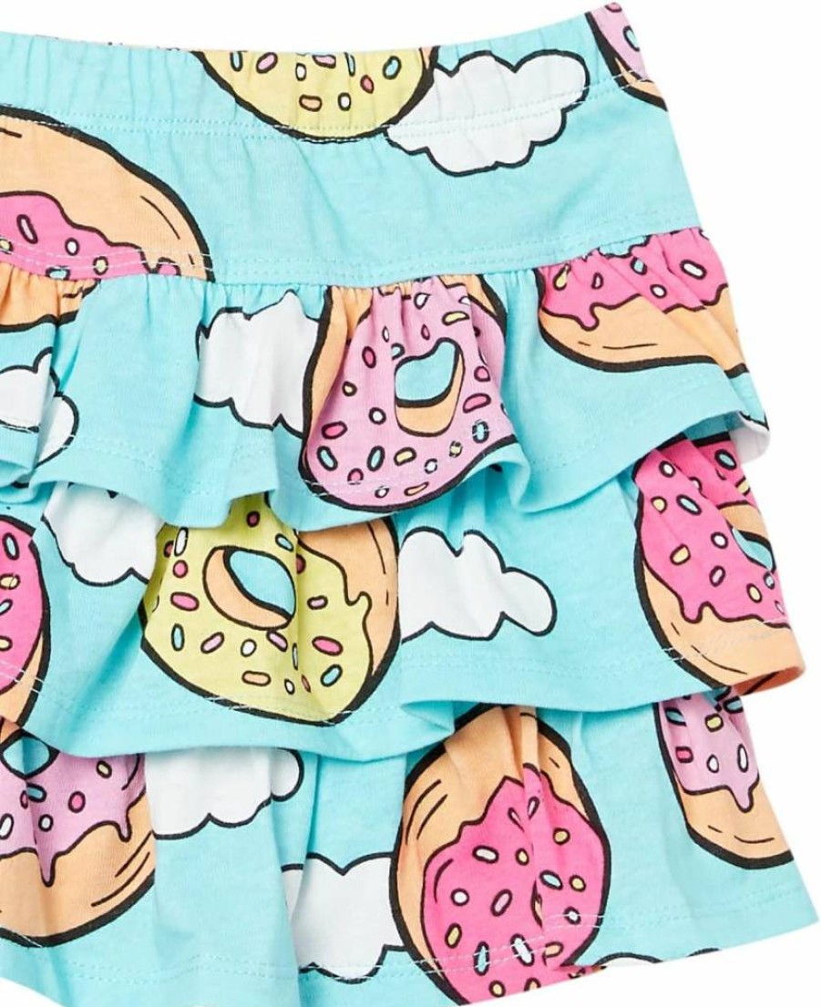 Amazon Essentials Girls' & Toddlers' Knitted Ruffle Scooter Skirts - Soft Stretch Comfy Play Skirts, Multipack (2-Pack, 3-Pack)