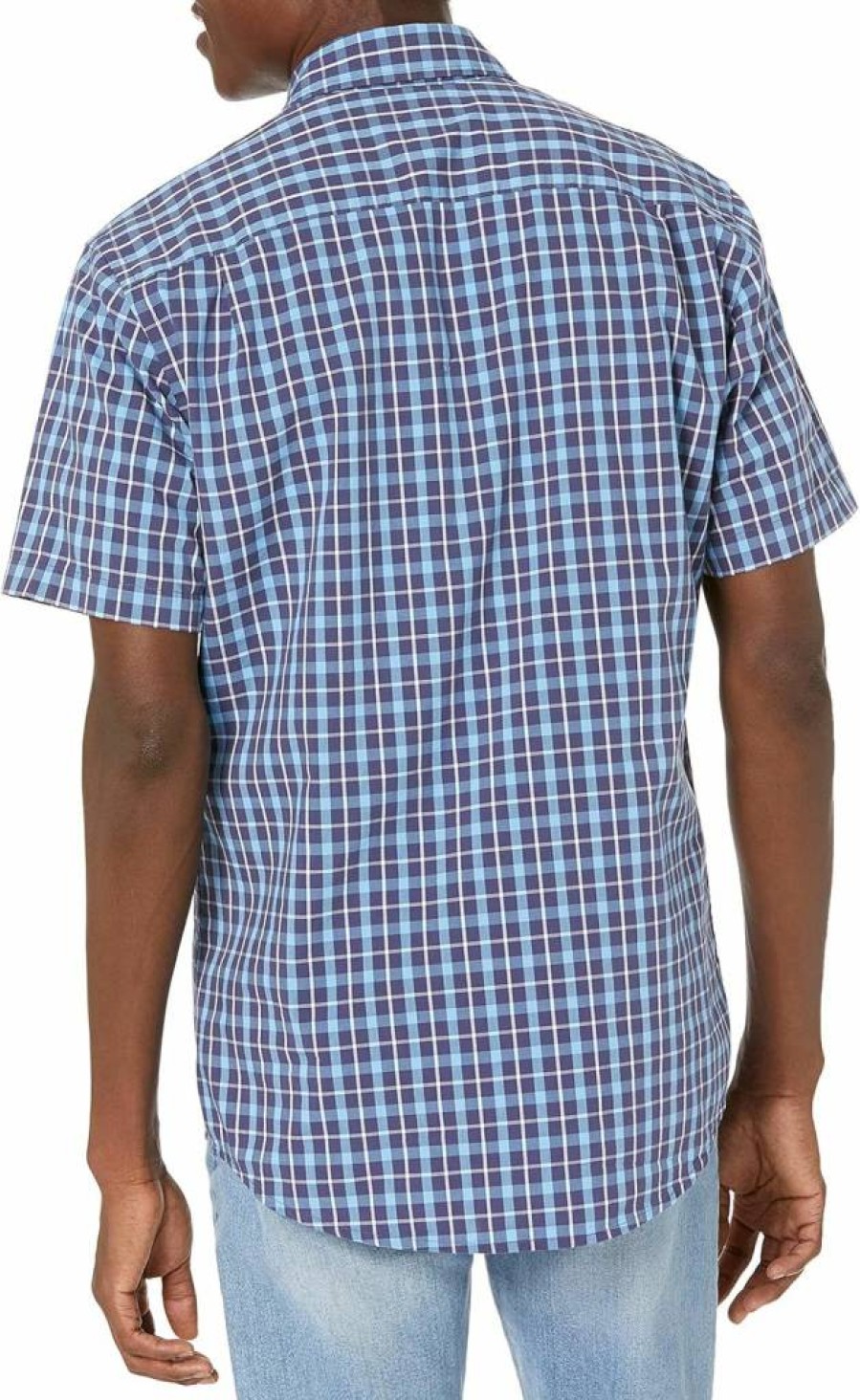 Amazon Essentials Men's Regular-Fit Short-Sleeve Poplin Shirt - Classic Casual Wear for Men