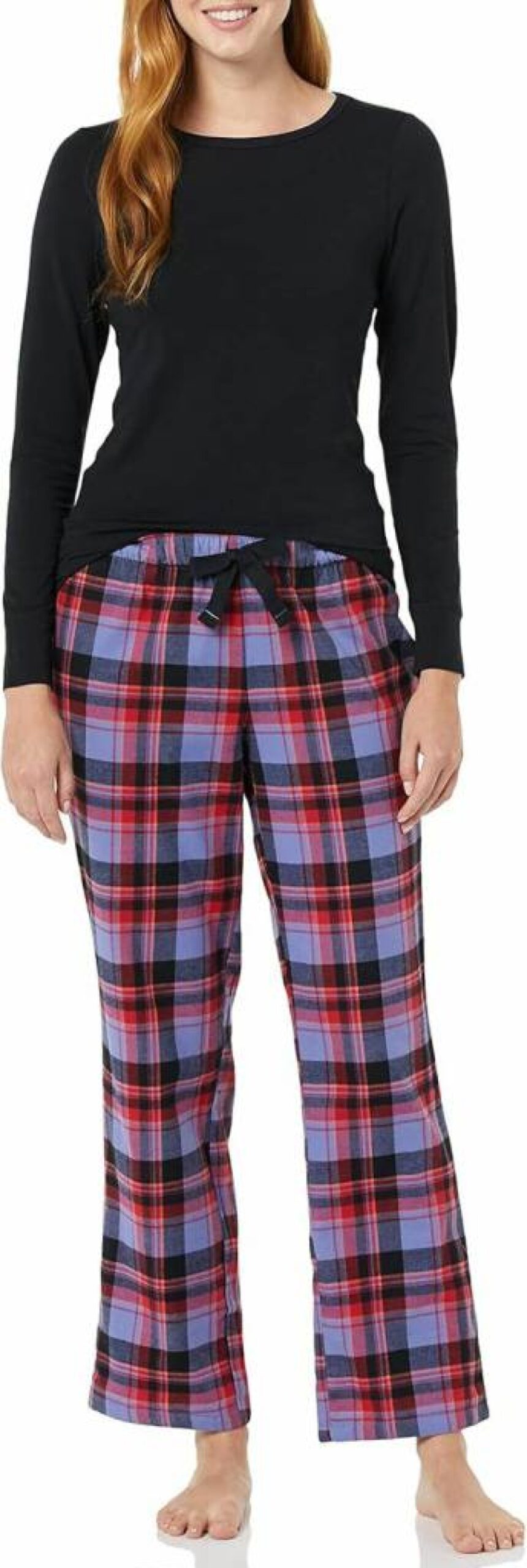 Amazon Essentials Women's Harry Potter & Looney Tunes Flannel Pajama Set - Lightweight Sleepwear with Long-Sleeve T-Shirt
