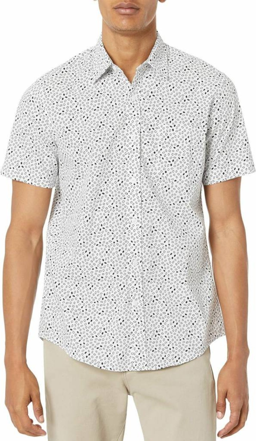 Amazon Essentials Men's Slim-Fit Short-Sleeve Casual Button-Down Shirt for Everyday Wear