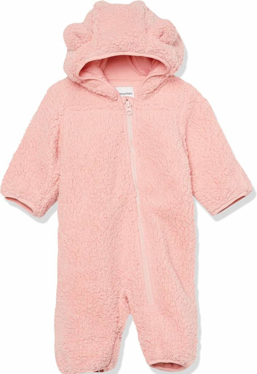 Amazon Essentials Unisex Baby Sherpa Fleece Winter Bunting Suit - Warm Cozy Infant Snowsuit for Boys & Girls