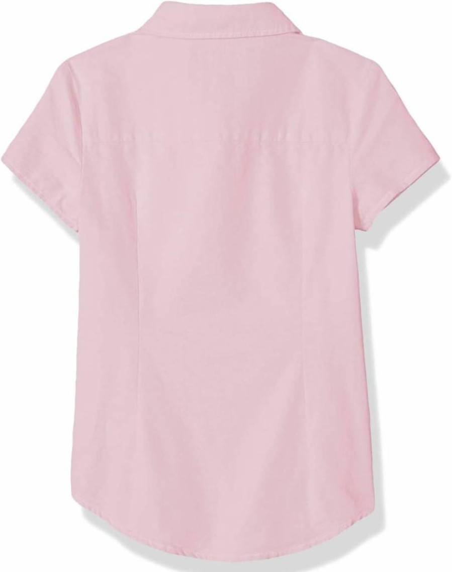 Amazon Essentials Girls' Classic Fit Short-Sleeve Uniform Oxford Shirt for School