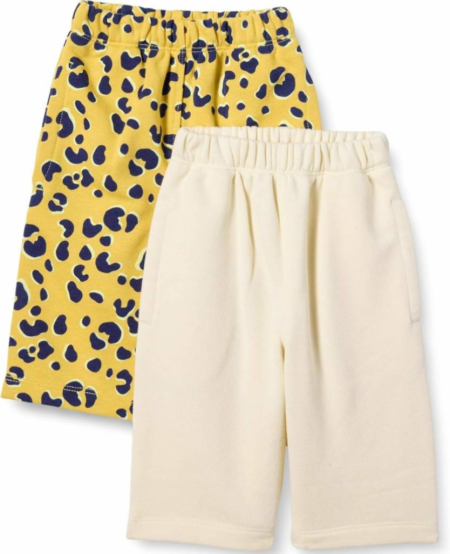 Amazon Essentials Unisex Baby & Toddler Cotton French Terry Pants, 2-Pack, Soft & Comfortable