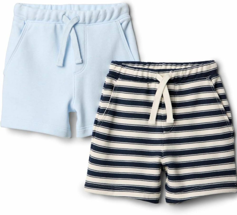 Amazon Essentials Baby Boys' Soft Pull-On Knit Shorts 2-Pack - Comfortable Toddler Shorts for Play & Everyday Wear