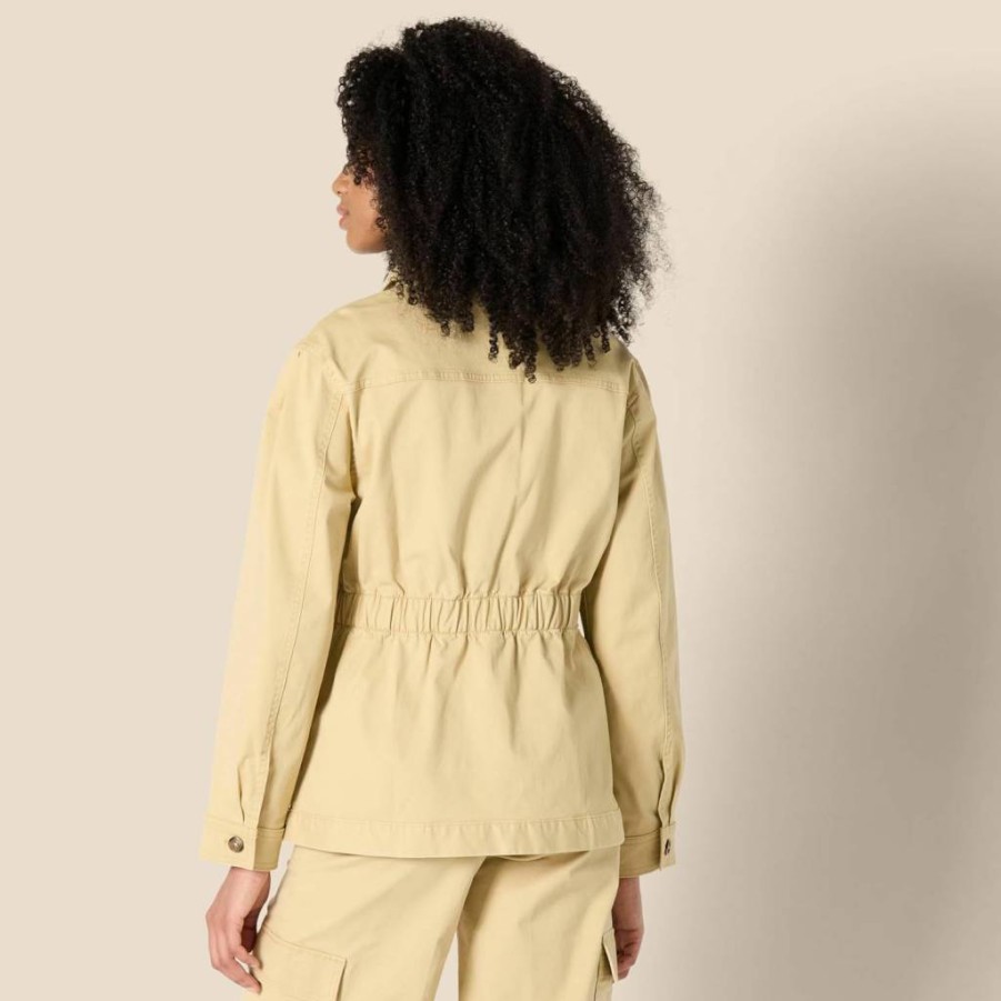 Amazon Essentials Women's Midweight Twill Jacket - Regular Fit Cotton Coat for Everyday Wear