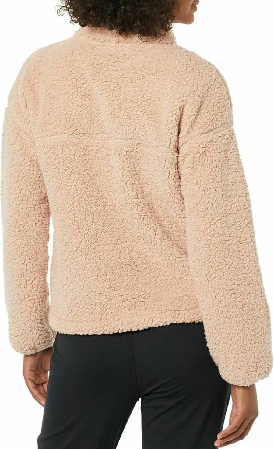 Amazon Essentials Women's Sherpa Lined Fleece Jacket with Stand Collar and Zip Front