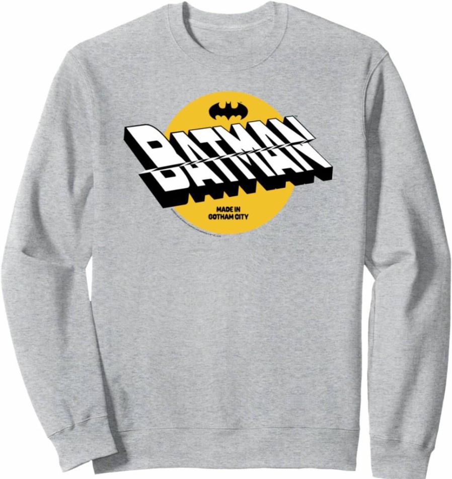 Amazon Essentials DC Comics Batman Logo 3D Print Sweatshirt for Men & Women