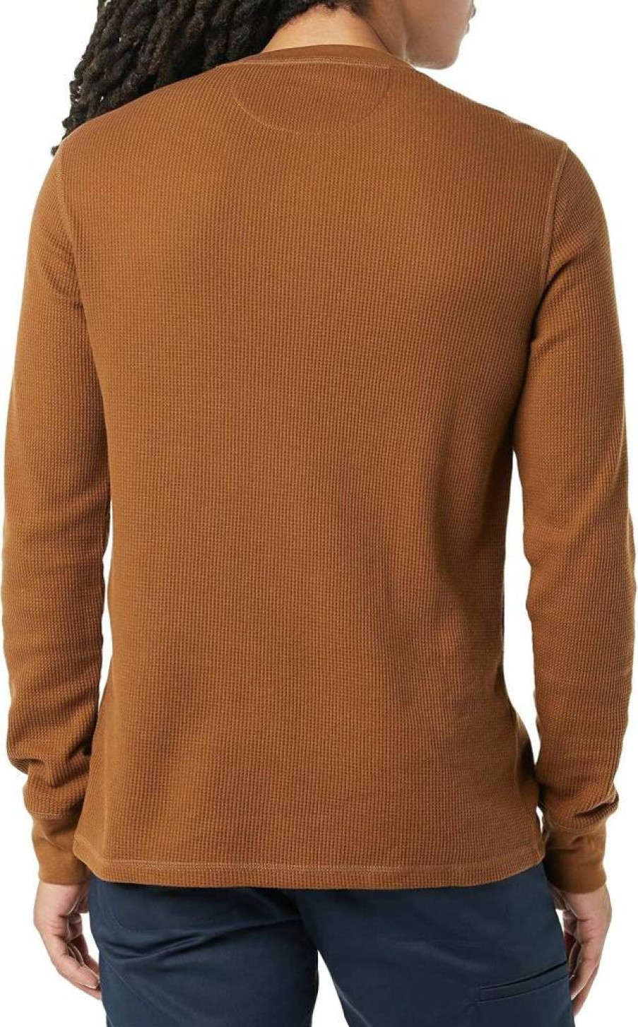 Amazon Essentials Men's Regular-Fit Long Sleeve Waffle Henley Shirt