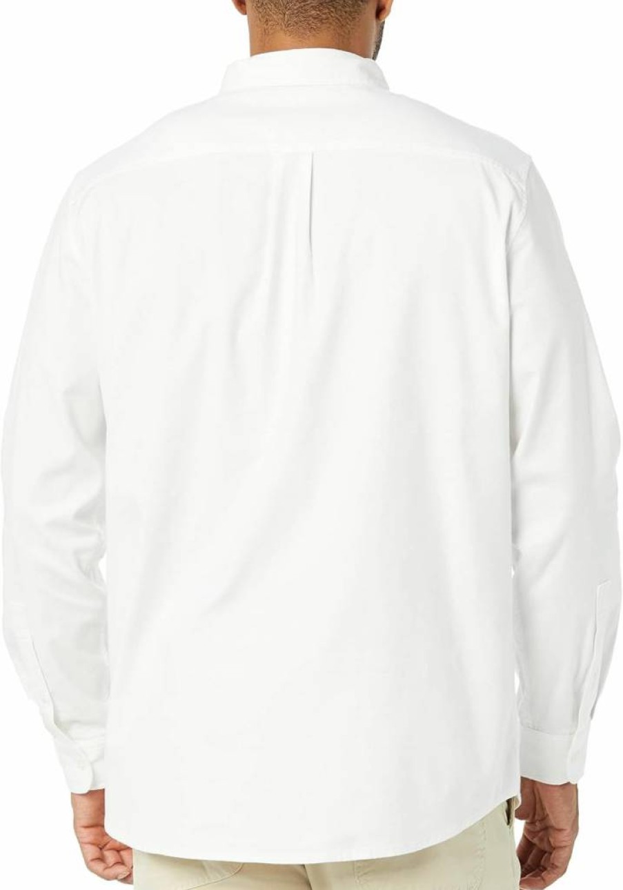 Amazon Essentials Men's Slim-Fit Stretch Oxford Long-Sleeve Shirt with Pocket - Comfortable & Stylish Formal Wear