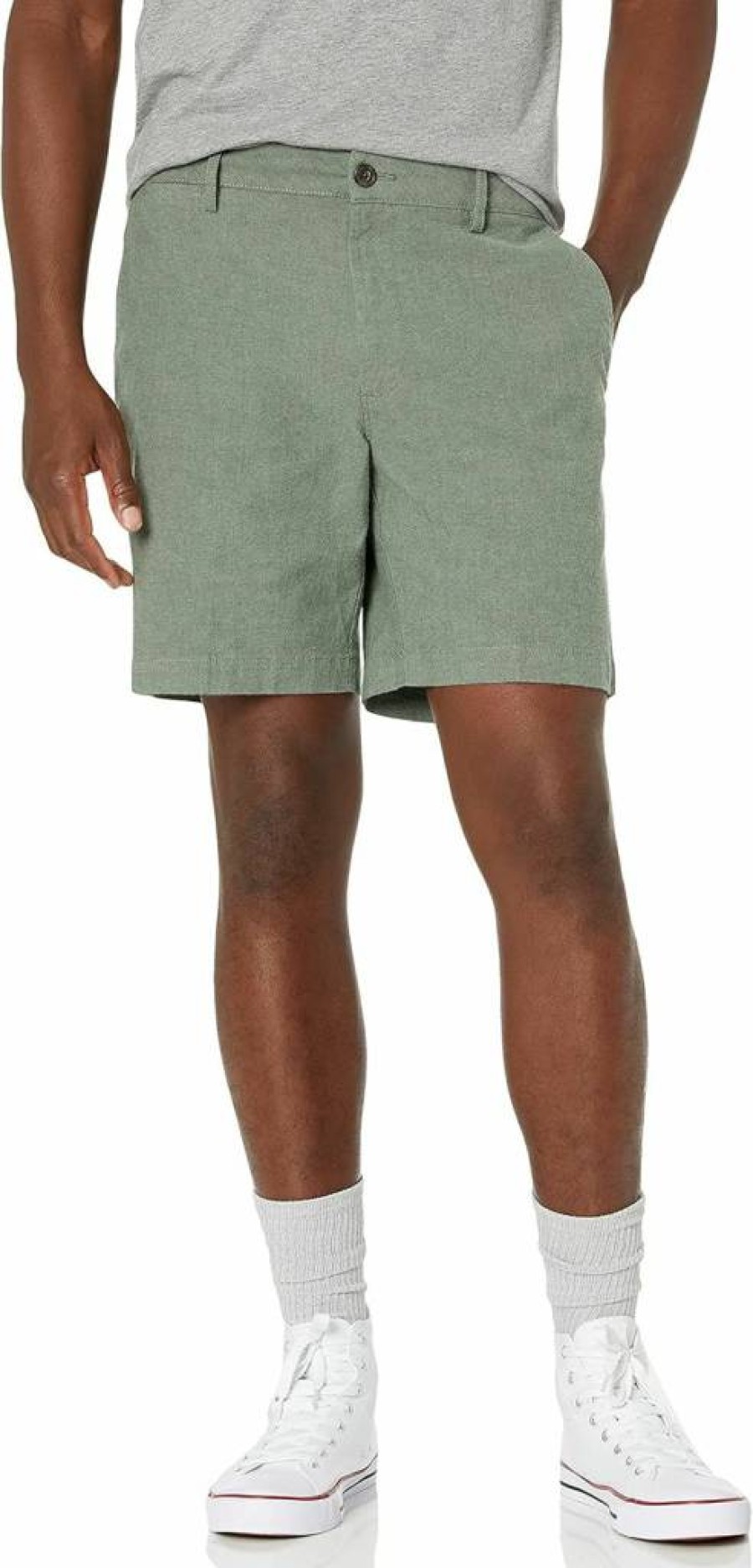 Amazon Essentials Men's Slim-Fit 7-Inch Lightweight Stretch Oxford Shorts for Comfort & Style