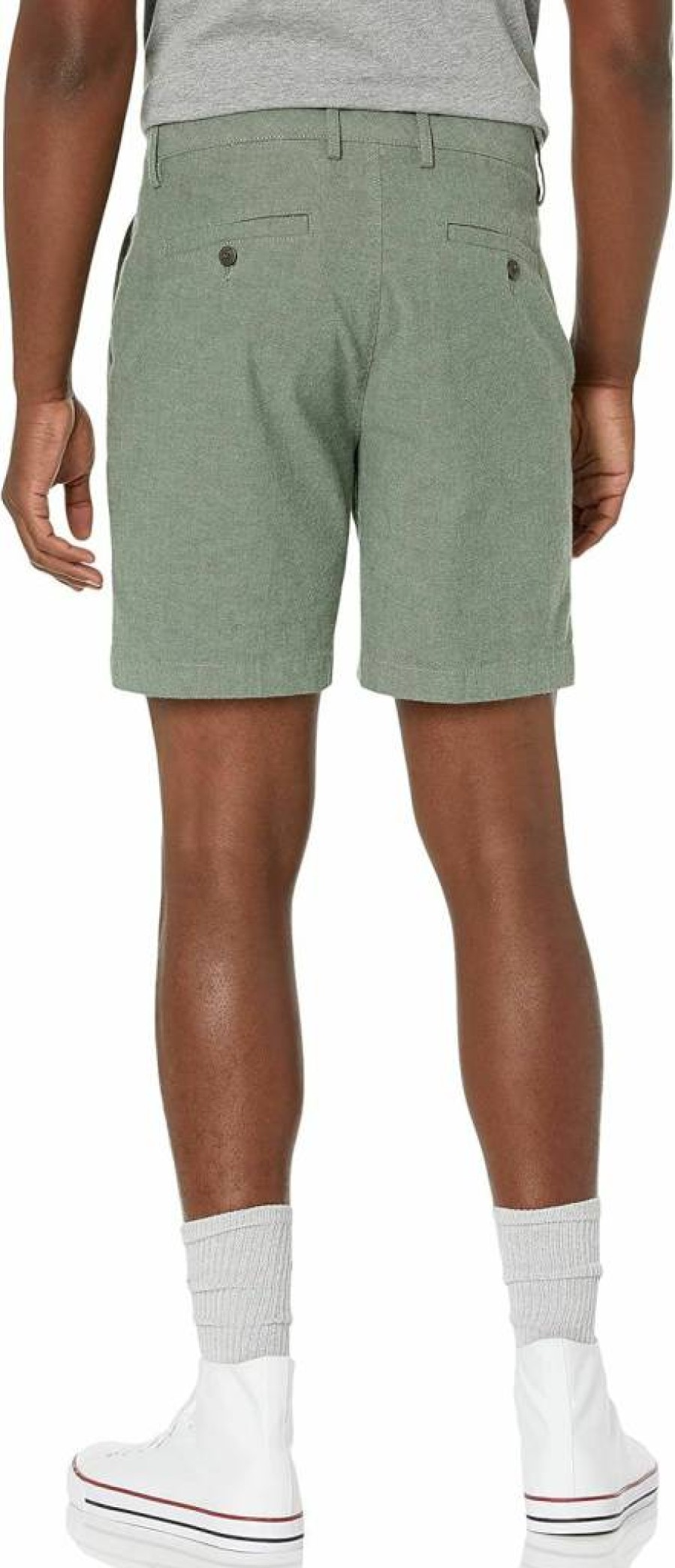 Amazon Essentials Men's Slim-Fit 7-Inch Lightweight Stretch Oxford Shorts for Comfort & Style