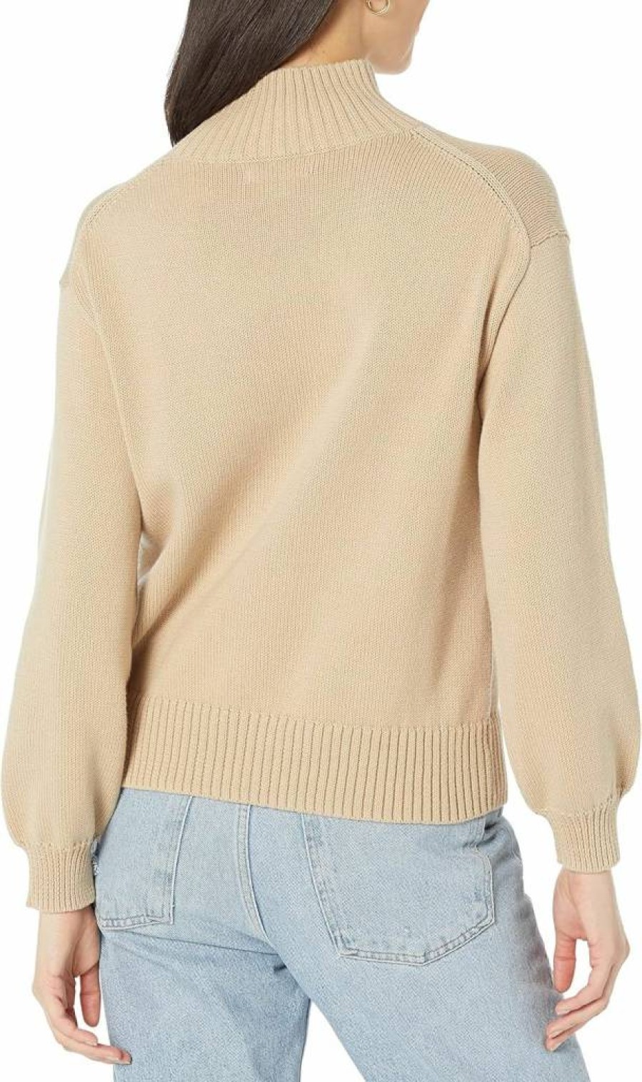 Amazon Essentials Women's Plus-Size Cotton Pullover Sweater with Funnel Neck