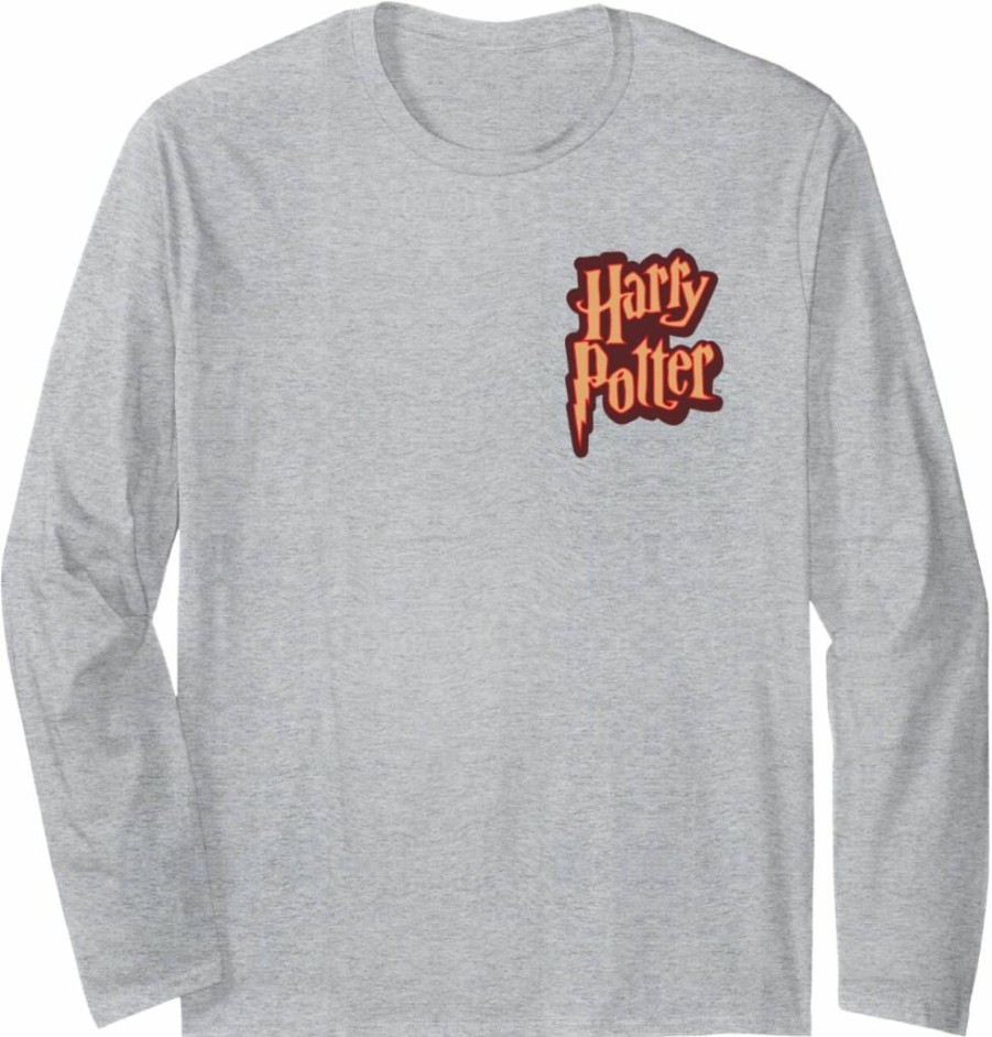 Amazon Essentials Harry Potter Gryffindor Long Sleeve T-Shirt with Front & Back Collegiate Design