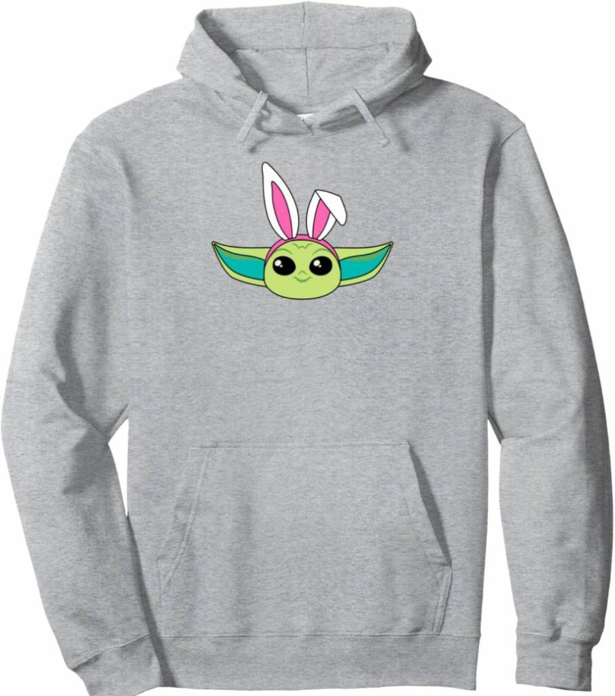 Amazon Essentials Star Wars The Mandalorian Grogu Easter Bunny Hoodie with Ears