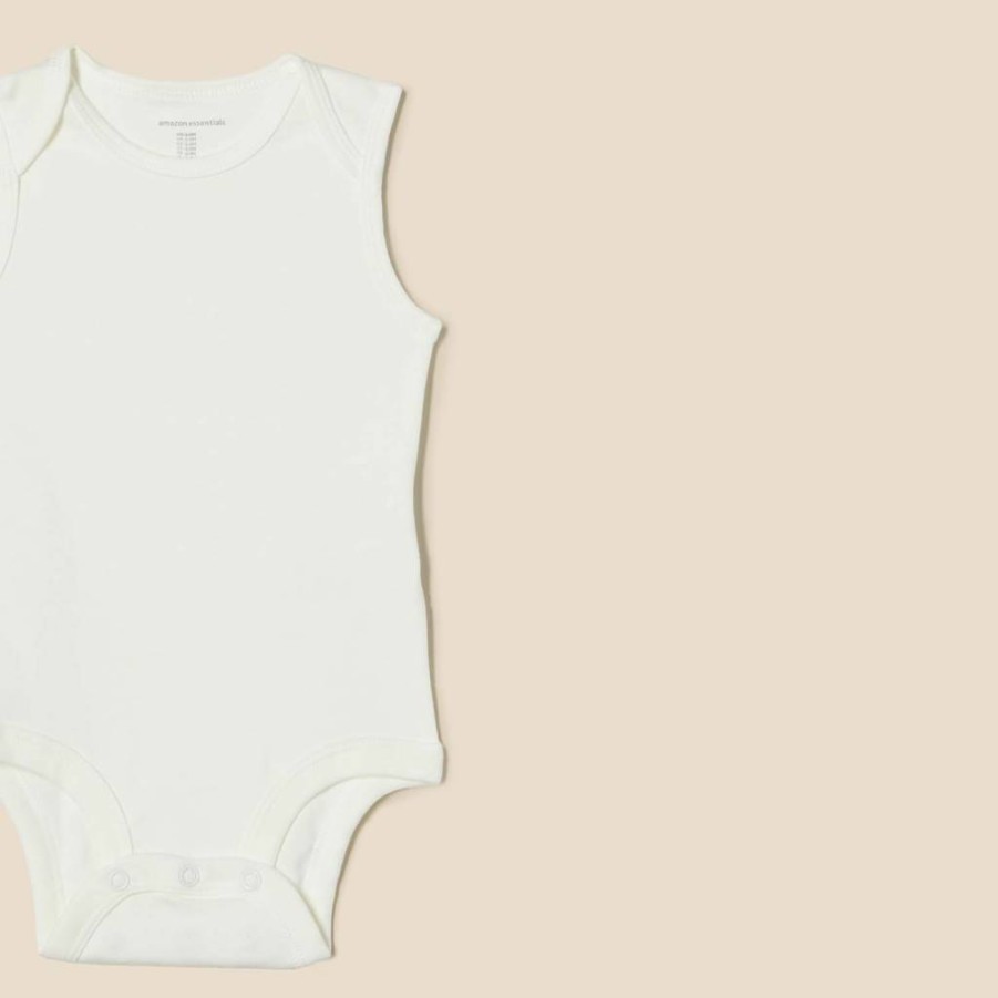Amazon Essentials Unisex Baby Bodysuits - 6-Pack Sleeveless Onesies for Infants