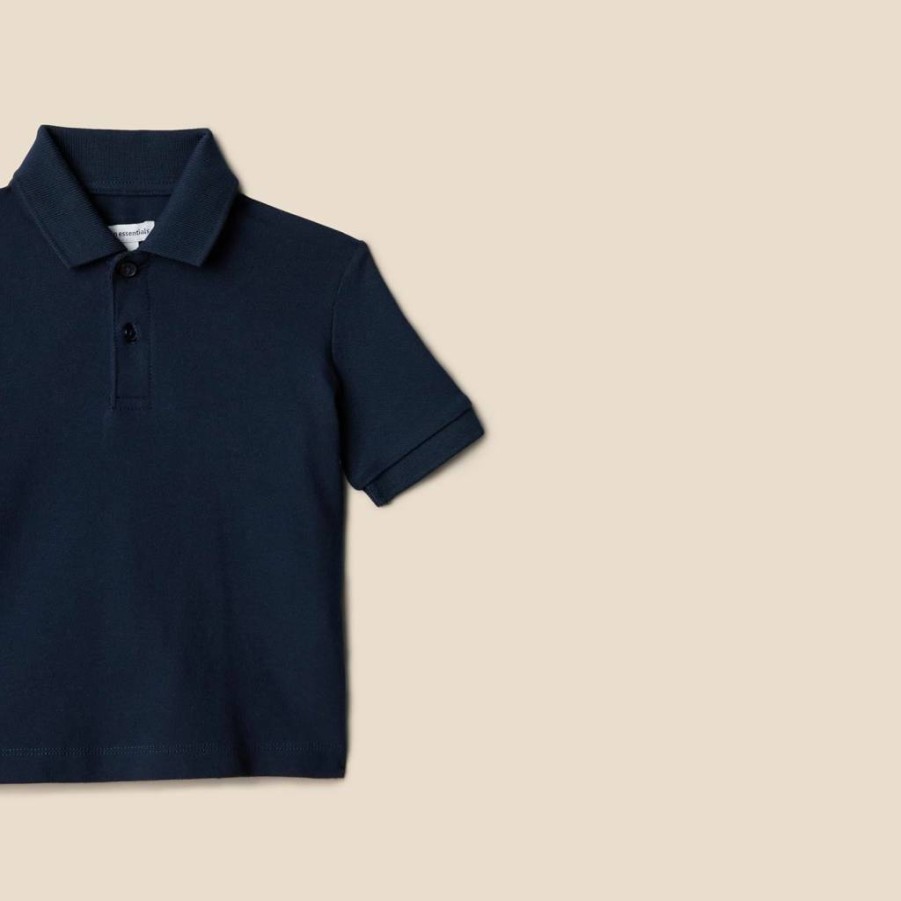 Amazon Essentials Boys & Toddlers' Comfortable Cotton-Spandex Polo Shirt - Breathable Pique Knit, Classic Fit