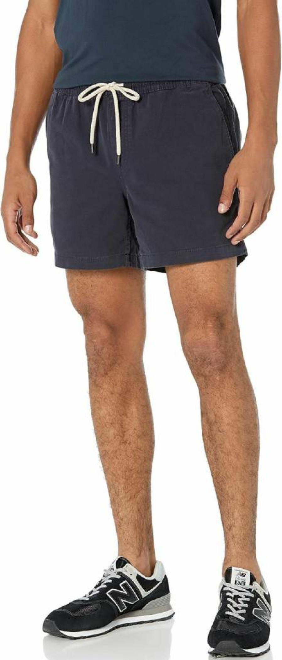 Amazon Essentials Men's Slim-Fit 5-Inch Stretch Canvas Shorts with Comfort Waistband