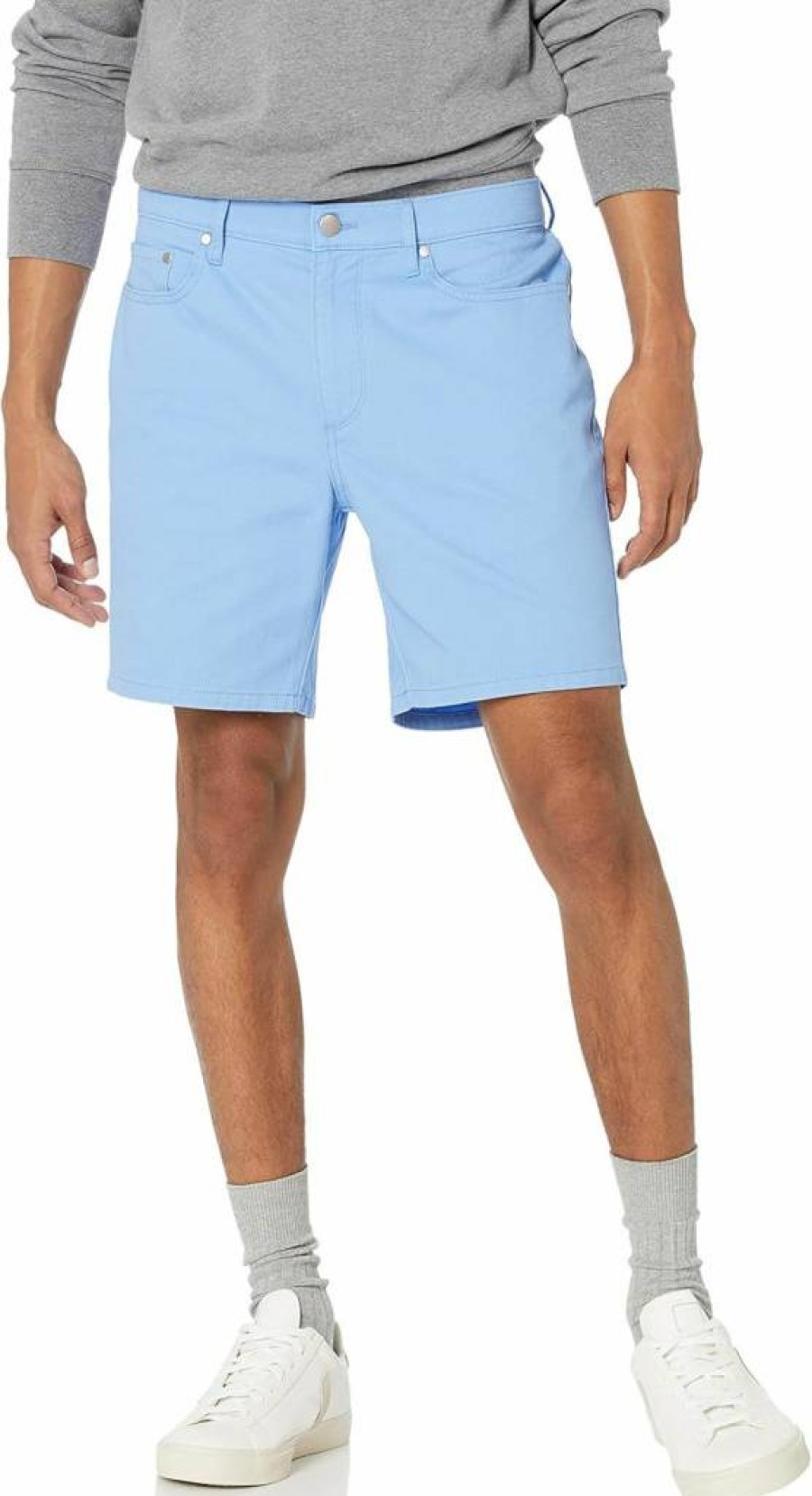 Amazon Essentials Men's Slim-Fit 7-Inch Inseam Stretch Shorts with 5-Pockets | Comfortable Casual Wear