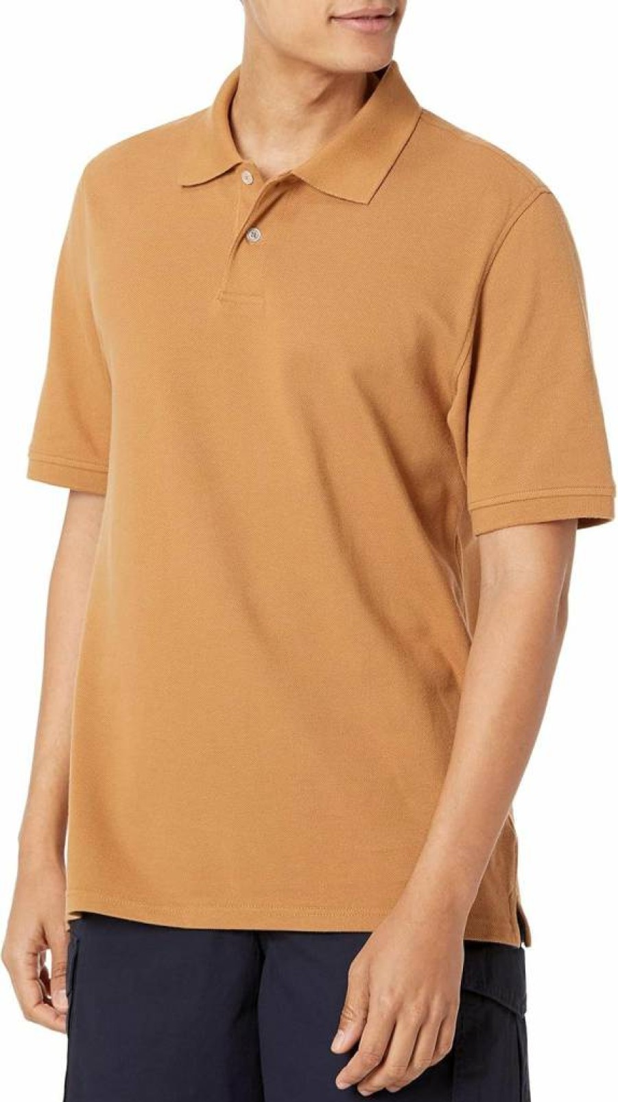 Amazon Essentials Men's Regular-Fit Cotton Pique Polo Shirt for Big & Tall Sizes - Comfortable Casual Short Sleeve Top