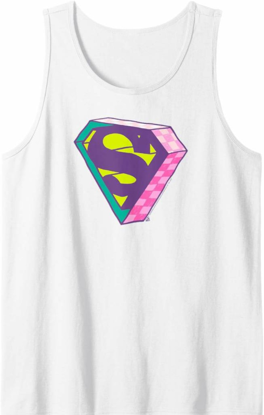 Amazon Essentials DC Comics Superman Graphic Checkerboard Print Tank Top for Men
