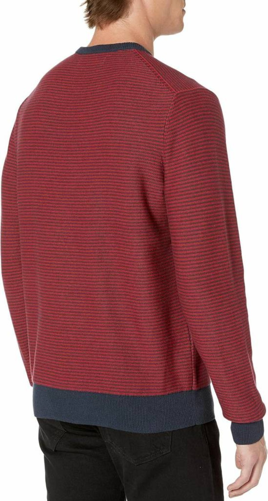 Amazon Essentials Men's Big & Tall 100% Cotton Long-Sleeve Crewneck Sweater, Comfortable Casual Pullover