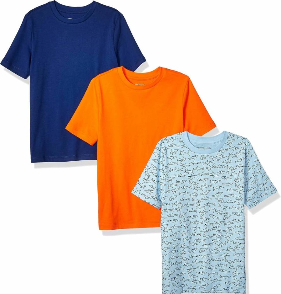 Amazon Essentials Boys & Toddlers' Short-Sleeve T-Shirt Multipacks - Soft Cotton Tees for Kids