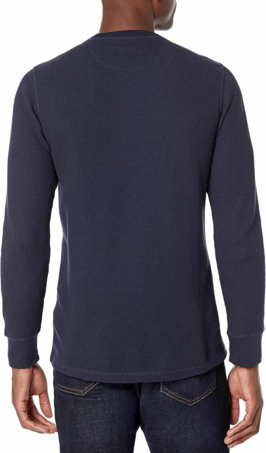Amazon Essentials Men's Regular-Fit Long-Sleeve Waffle Knit Shirt, Casual Thermal Top for Men