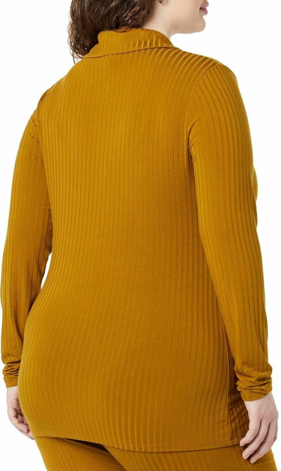 Amazon Essentials Women's Long Sleeve Button-Up Cardigan with Collar and Ribbed Detail