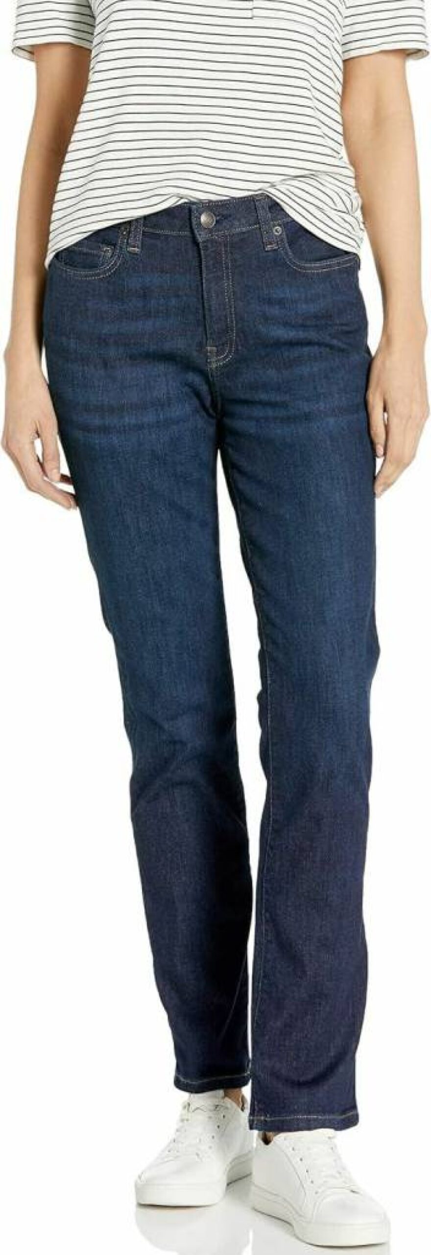 Amazon Essentials Women's Slim Fit Straight Leg Jeans, Mid Rise Denim Pants for Everyday Comfort