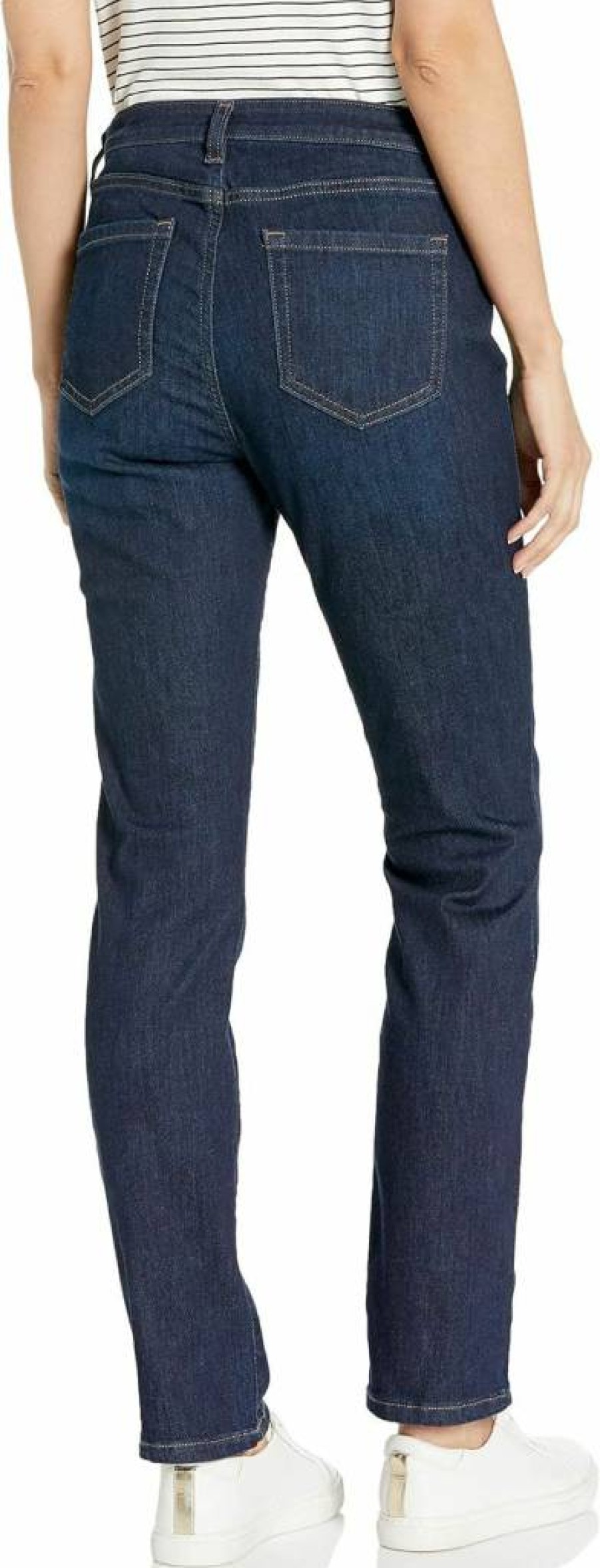 Amazon Essentials Women's Slim Fit Straight Leg Jeans, Mid Rise Denim Pants for Everyday Comfort