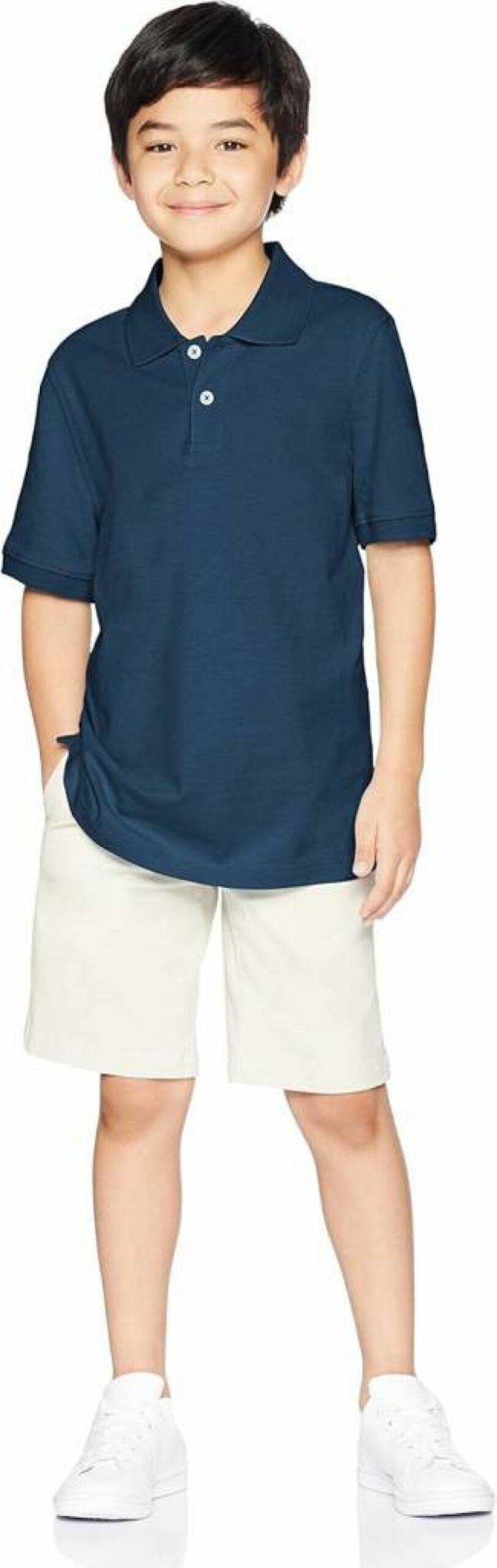 Amazon Essentials Boys & Toddlers' Short-Sleeve Polo Shirts - Multipack, School Uniform, Comfort Fit, Durable Pique Fabric