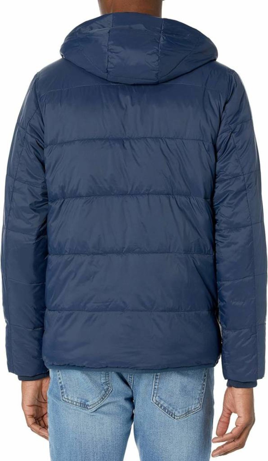 Amazon Essentials Men's Water-Resistant Sherpa-Lined Puffer Jacket - Warm Long-Sleeve Winter Coat