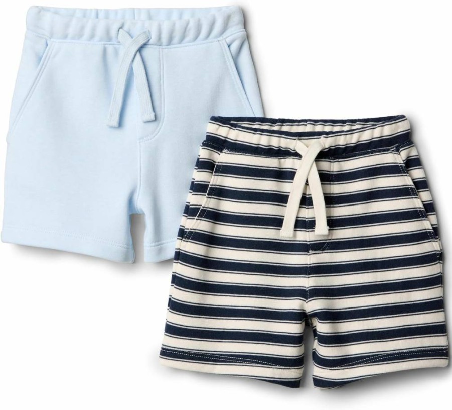 Amazon Essentials Baby Boys' Soft Pull-On Knit Shorts 2-Pack - Comfortable Toddler Shorts for Play & Everyday Wear