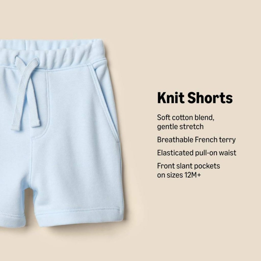 Amazon Essentials Baby Boys' Soft Pull-On Knit Shorts 2-Pack - Comfortable Toddler Shorts for Play & Everyday Wear