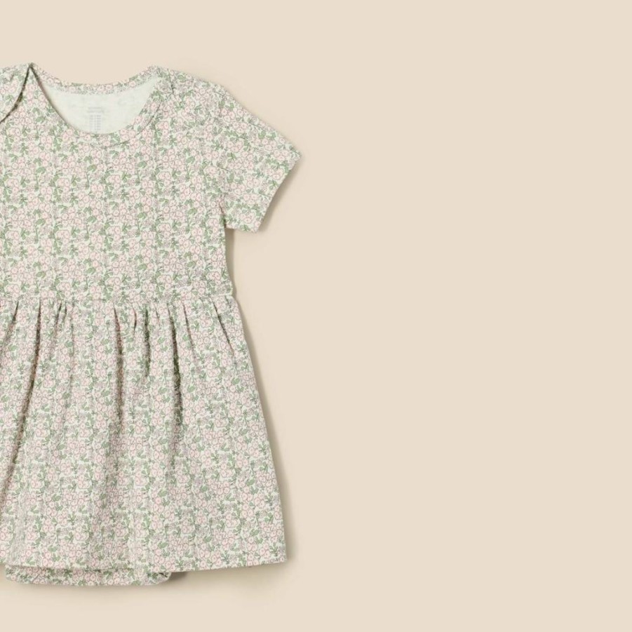 Amazon Essentials Baby Girls' 3-Pack Short Sleeve Bodysuit Dresses | Soft Casual Outfits
