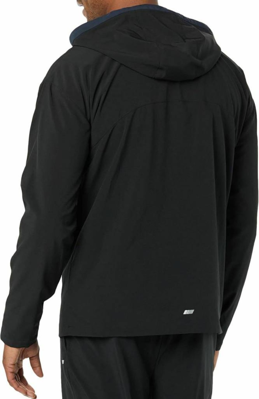 Amazon Essentials Men's Colorblock Quarter-Zip Hooded Jacket - Stretch Woven Lightweight Outerwear